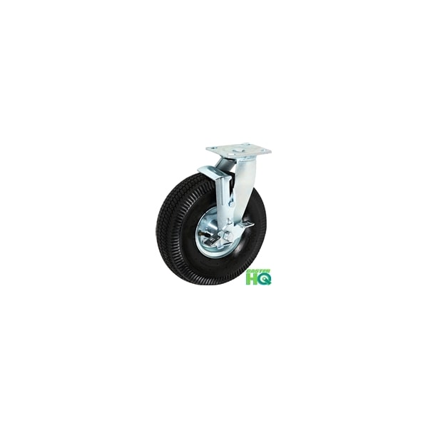10" Swivel Pneumatic Caster W/ Brake, 4 PLY, 350 LBS Capacity